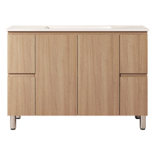 Byron 1200mm Light Oak Freestanding Vanity with Removable Kickboard